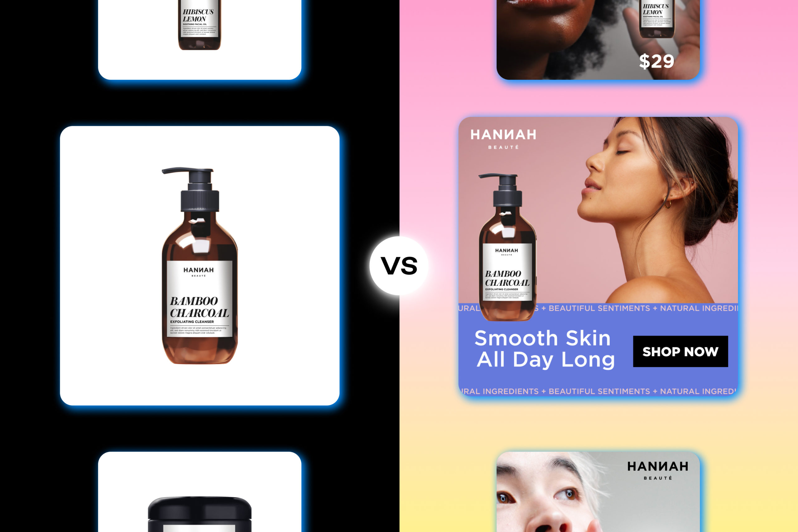 Generate high-performing creatives for Facebook Dynamic Ads for e-commerce campaigns