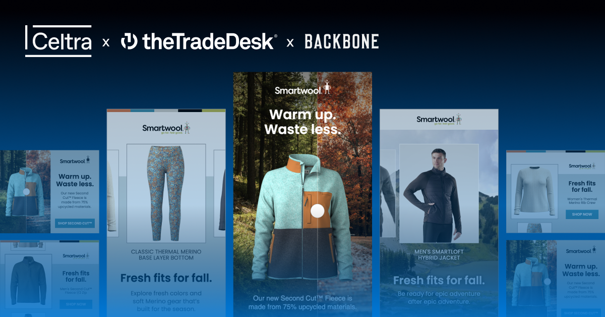 Smartwool digital campaign built with Celtra in collaboration with The Trade Desk and Backbone featuring dynamic fall apparel creatives and interactive ad formats cover photo case study