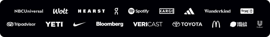 Celtra works with some of the largest global brands, including Spotify, Nike, McDonald's, Toyota, Bloomberg, HelloFresh, Kargo, Unilever and more.