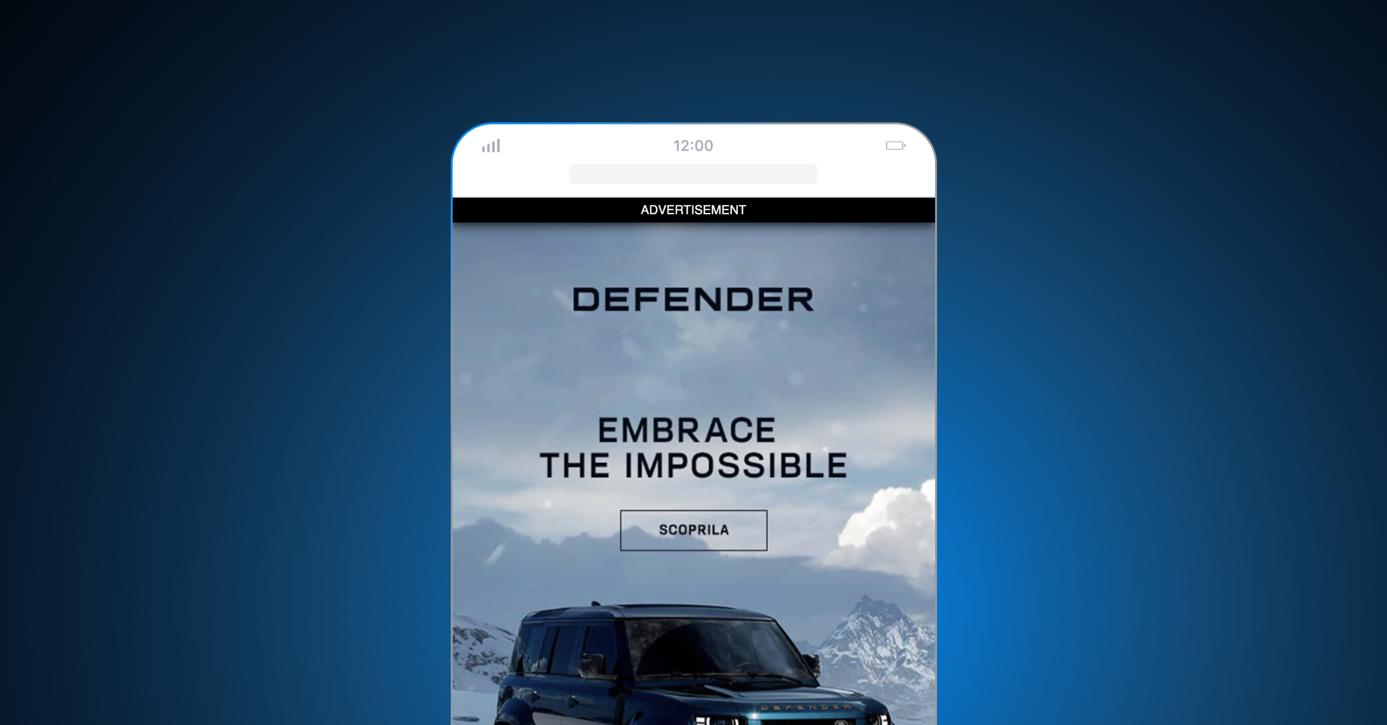 A scroll-reactive experience that reveals an immersive brand video within a full-screen, swipeable gallery